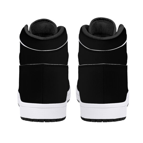 Fred Jo all black High-Top Leather Sneakers - Fred jo Clothing