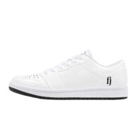 Fred Jo All White Low-Top Leather Sneakers - Fred jo Clothing