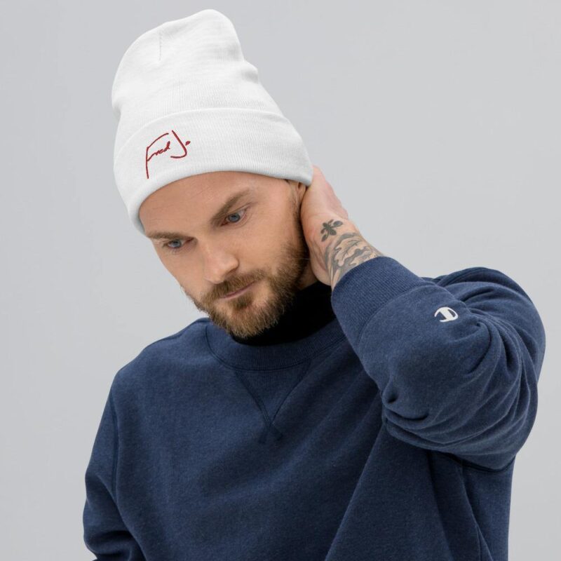 Fred Jo Embroidered Beanie - Image 3