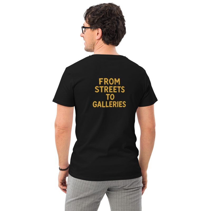 From Street to Galleries – Men's Premium Cotton T-Shirt Inspired by Basquiat - Image 4