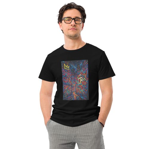 From Street to Galleries – Men's Premium Cotton T-Shirt Inspired by Basquiat