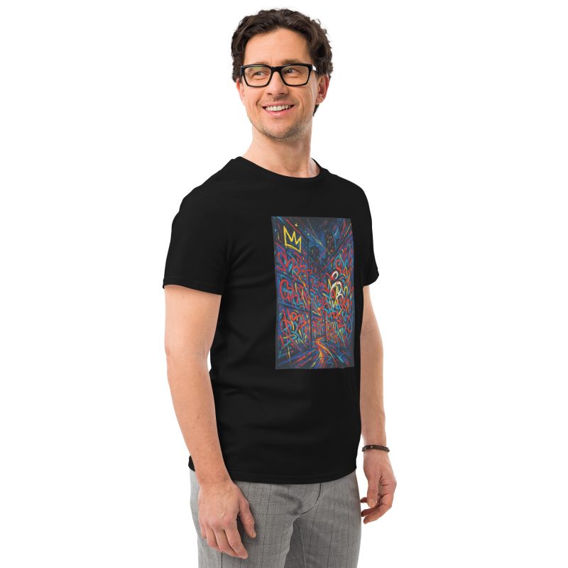 From Street to Galleries – Men's Premium Cotton T-Shirt Inspired by Basquiat - Image 2