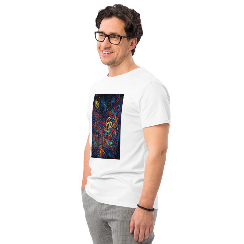 From Street to Galleries – Men's Premium Cotton T-Shirt Inspired by Basquiat - Image 7