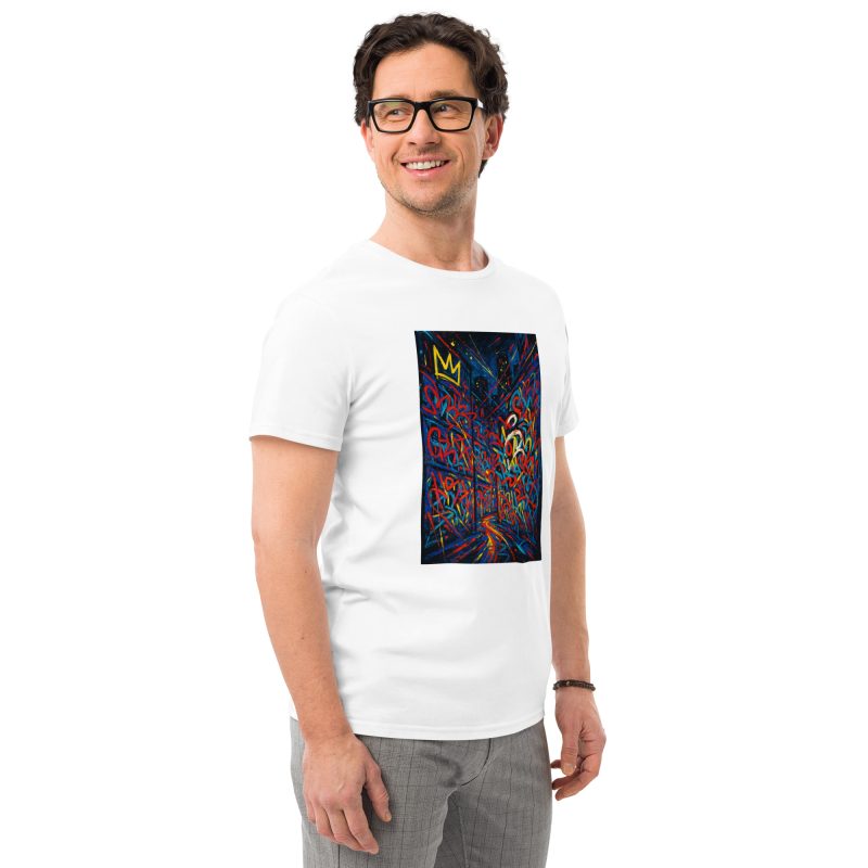 From Street to Galleries – Men's Premium Cotton T-Shirt Inspired by Basquiat - Image 6