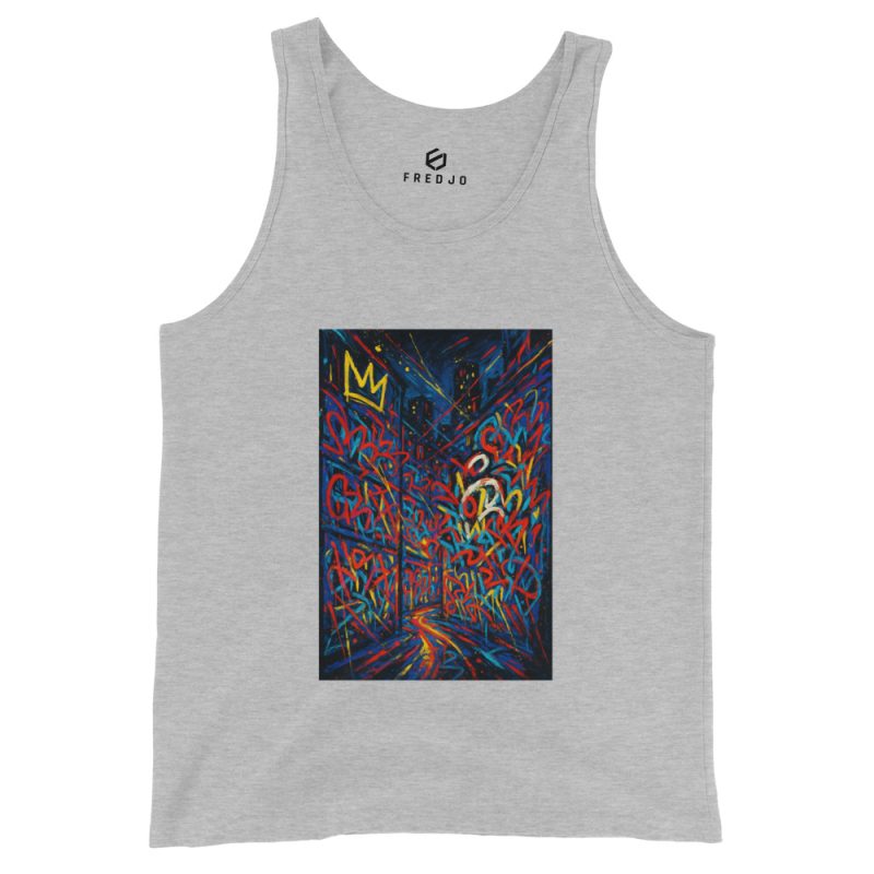 From Street to Galleries – Unisex Premium Cotton Tank Top Inspired by Basquiat - Image 13