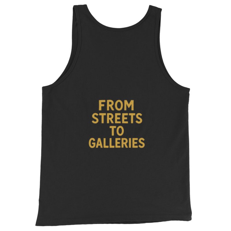 From Street to Galleries – Unisex Premium Cotton Tank Top Inspired by Basquiat - Image 2