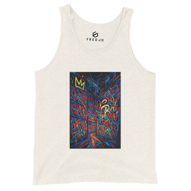 From Street to Galleries – Unisex Premium Cotton Tank Top Inspired by Basquiat - Image 16