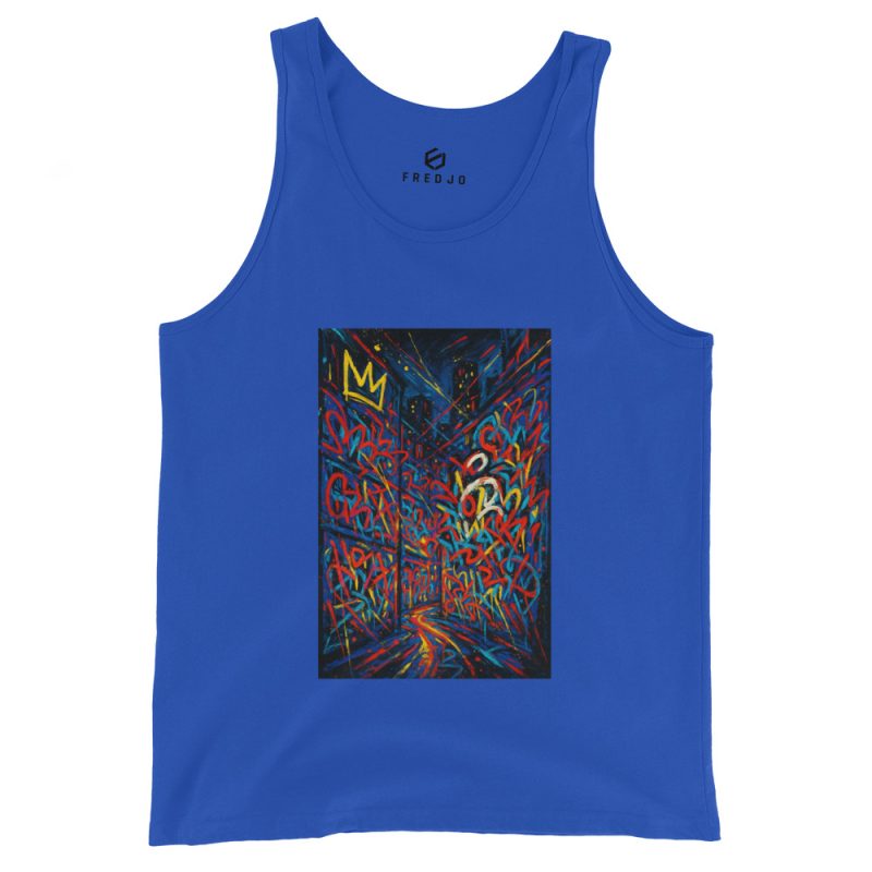 From Street to Galleries – Unisex Premium Cotton Tank Top Inspired by Basquiat - Image 10